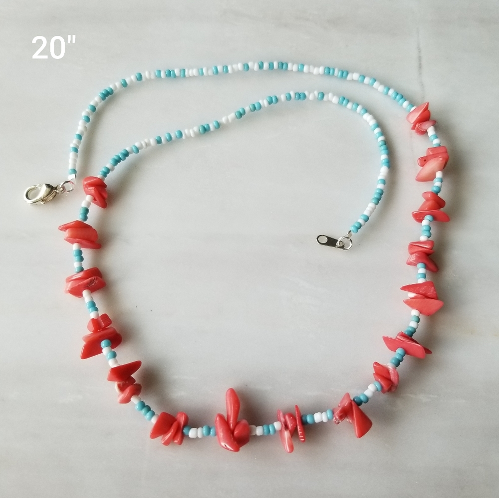 Coral Beaded necklace
